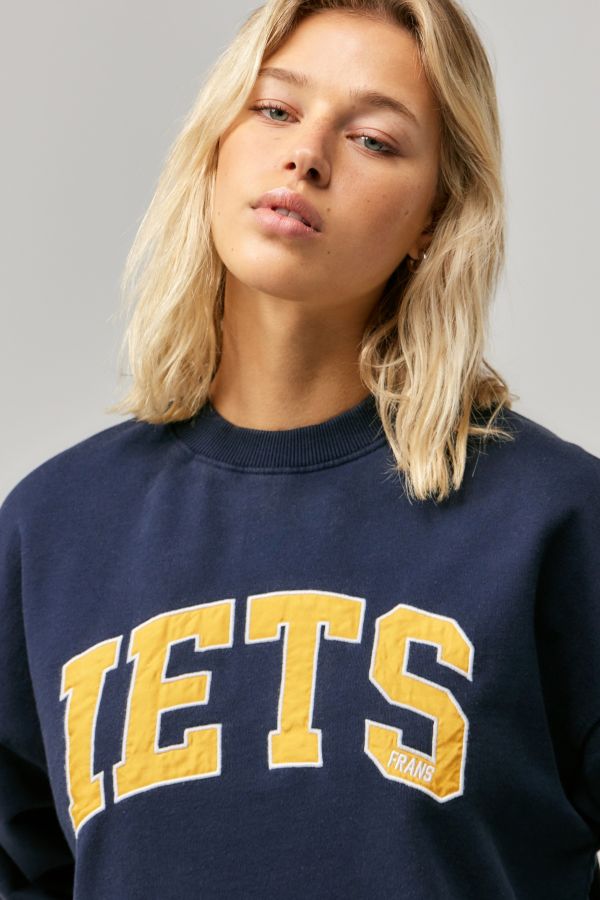 Vista de diapositivas: 3: iets frans... Applique College Sweatshirt