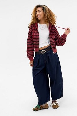 Sweat à capuche rayé facile BDG
