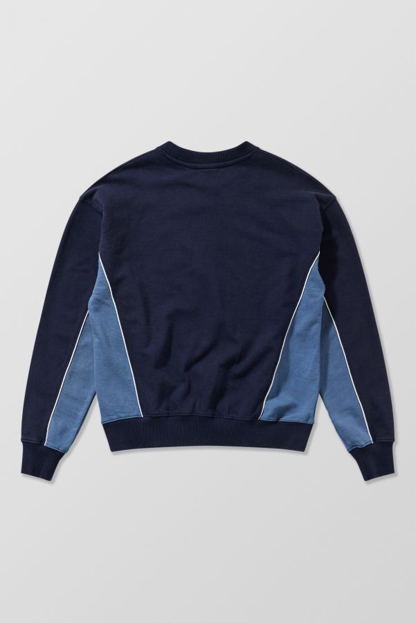 Slide View: 6: iets frans... Marineblau Sweatshirt mit Paspeln