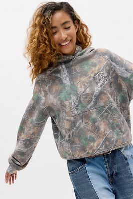 BDG Camo Raglan Hoodie