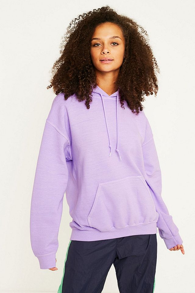 UO Lavender Oversized Hoodie | Urban Outfitters UK