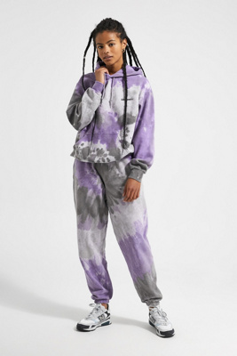 purple tie dye tracksuit