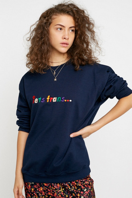 rainbow logo crew sweatshirt