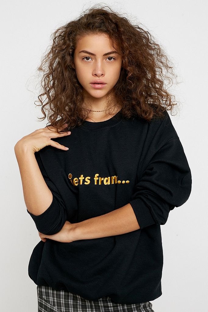 iets frans... Embroidered Logo Crew Neck Sweatshirt | Urban Outfitters UK