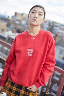 red crew neck
