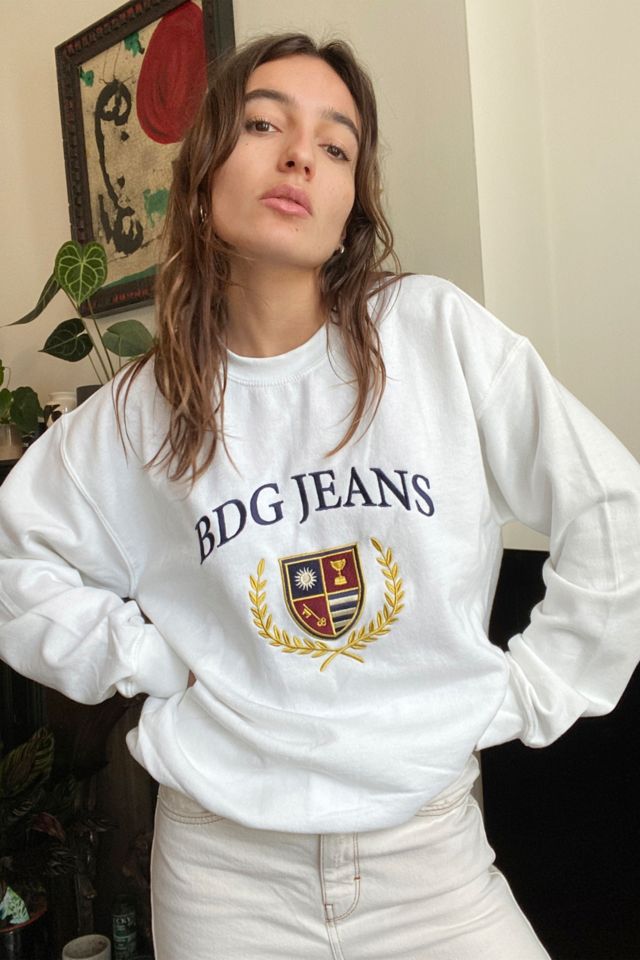 BDG Embroidered Crest Sweatshirt | Urban Outfitters UK