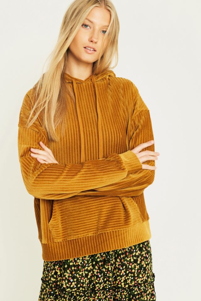 UO Oversized Corduroy Hoodie | Urban Outfitters UK