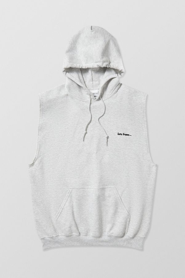 Slide View: 8: iets frans... Grey Cutoff Hoodie