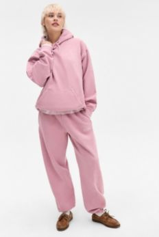 Slide View: 2: iets frans... Piggy Pink Hoodie