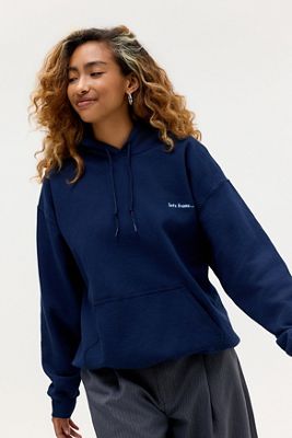 Sweat à capuche bleu marine délavé iets frans...