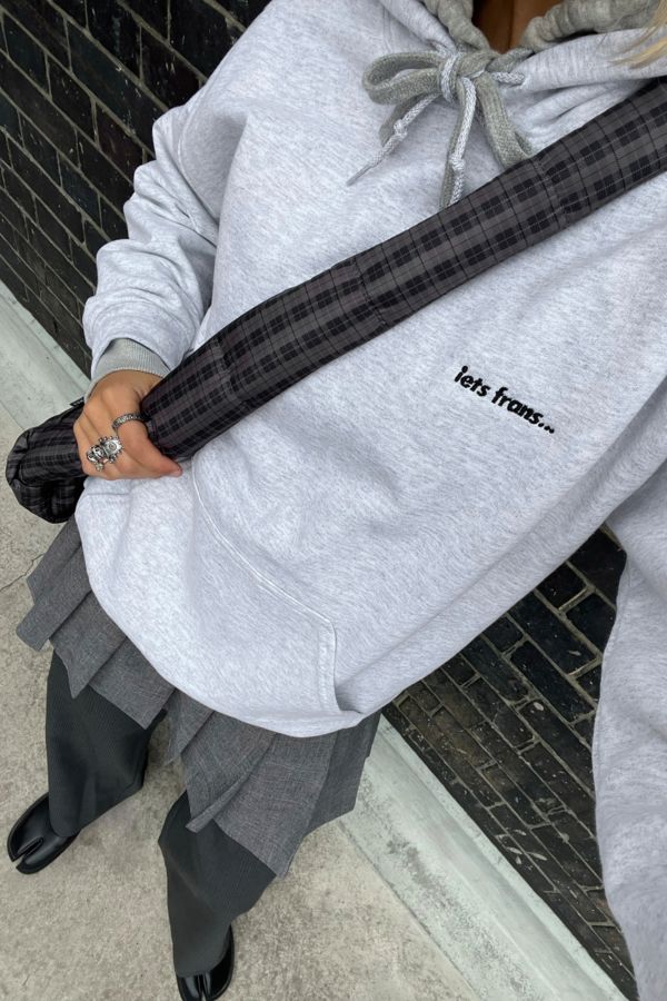 Slide View: 2: iets frans... Grey Marl Hoodie