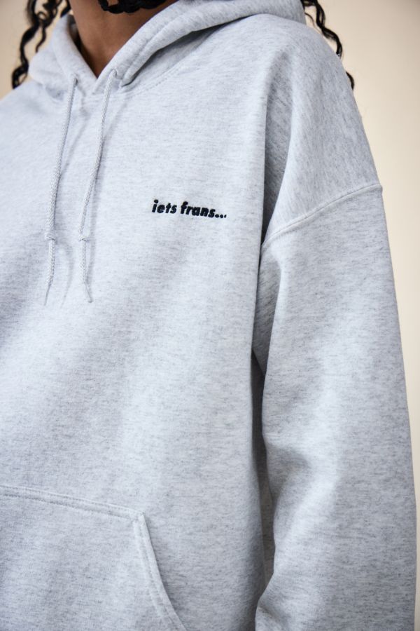 Slide View: 3: iets frans... Grey Marl Hoodie