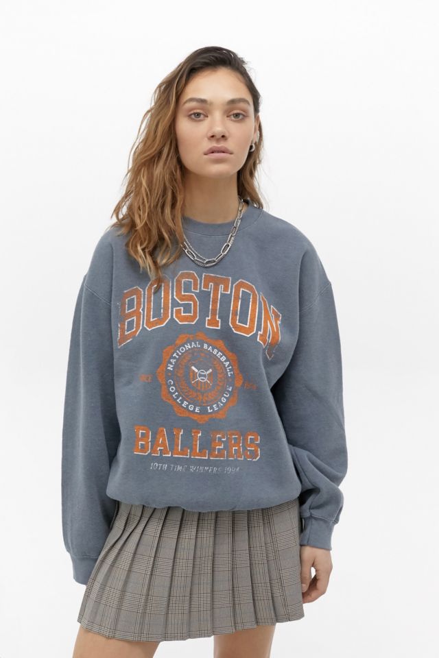 UO Boston Baller Crew Neck Sweatshirt | Urban Outfitters UK