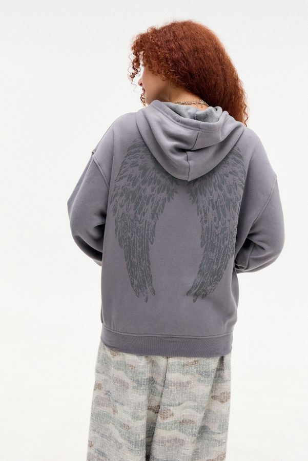 Slide View: 1: Silence + Noise Dusty Wings Zip Hoodie