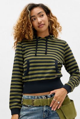 BDG Kurt Gestreifter Kapuzenpullover