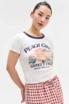 UO Peach Crush Ringer Baby T-Shirt