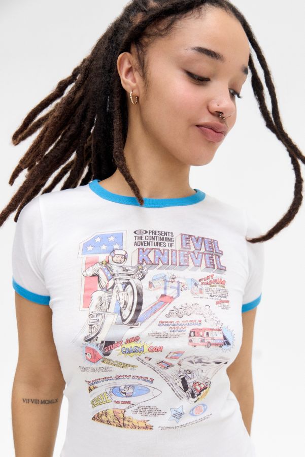 Slide View: 1: UO Evil Knievel Ringer Baby T-Shirt