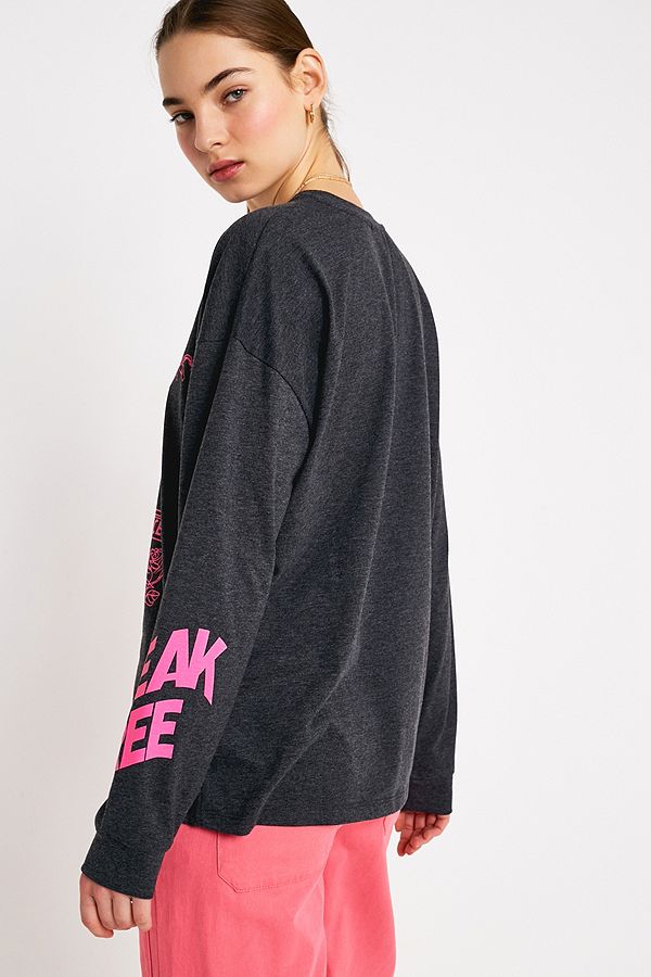 UO Illusions Black Long-Sleeve Skate T-Shirt | Urban Outfitters UK