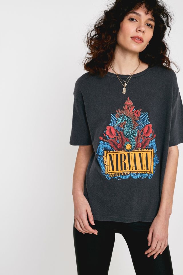 Nirvana Seahorse T-Shirt | Urban Outfitters UK