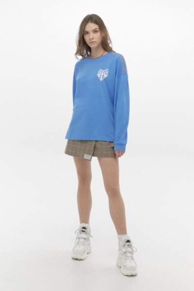 UO Minnestota Long-Sleeve Airtex Skate T-Shirt | Urban Outfitters UK