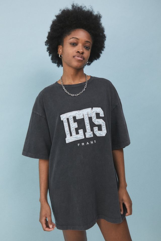 iets frans... Grey Logo Dad T-Shirt Dress | Urban Outfitters UK