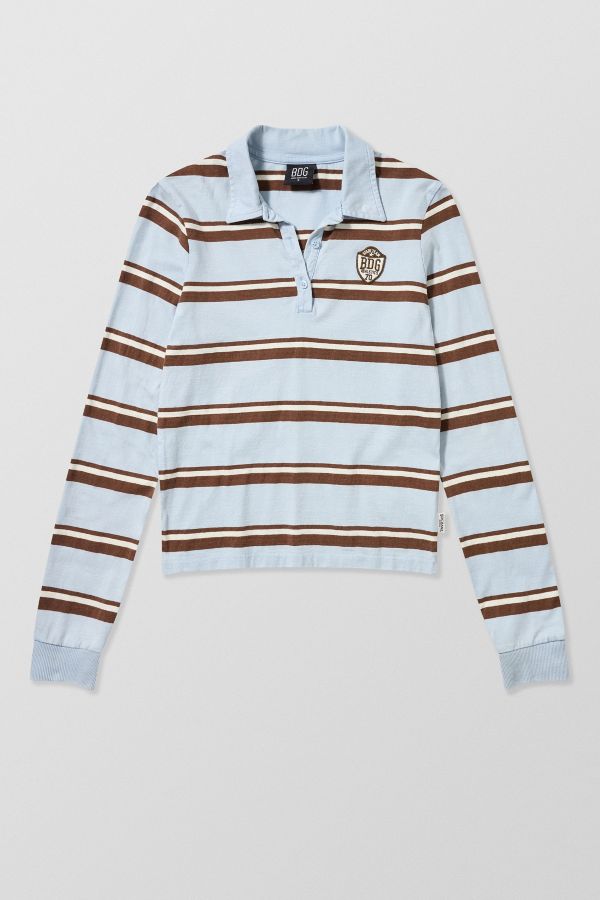 Slide View: 6: BDG Shrunken Stripe Rugby T-Shirt