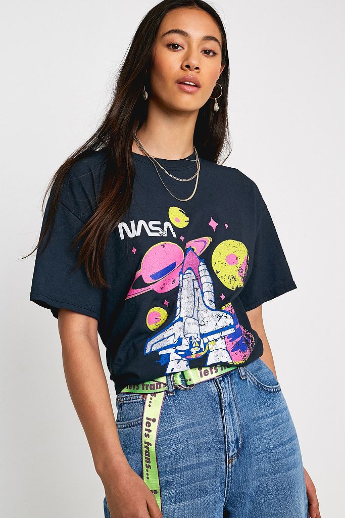 NASA Blue T-Shirt | Urban Outfitters UK