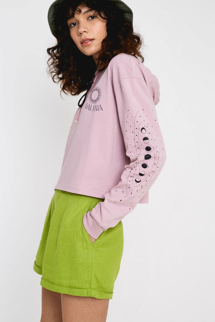 UO Celestial Print Cropped Skate Hoodie Urban Outfitters UK