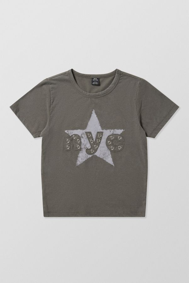 Slide View: 7: UO NYC Star Eyelet Baby T-Shirt