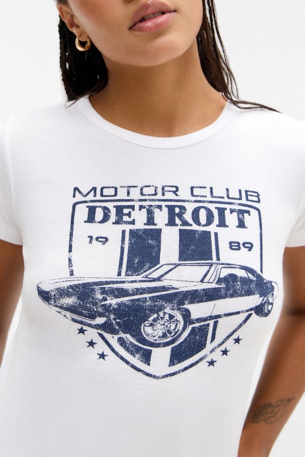 Slide View: 2: T-shirt bébé UO Motor Club Detroit