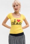 Thumbnail View 1: UO I Love Chaos Scoop Baby T-Shirt