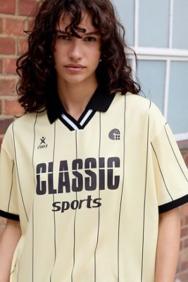 UO Stripe Collared Football Shirt
