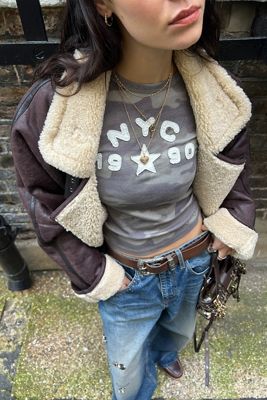 BDG Camo NYC Applikation Baby T-Shirt