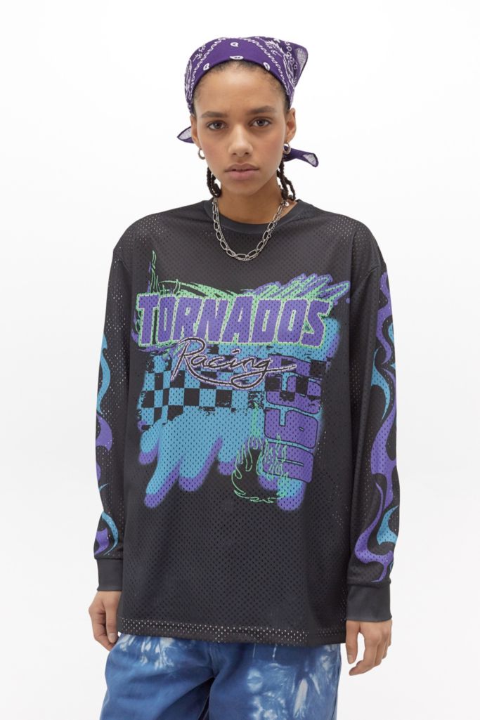 UO Tornados Racing Long-Sleeve Airtex Skate T-Shirt | Urban Outfitters UK