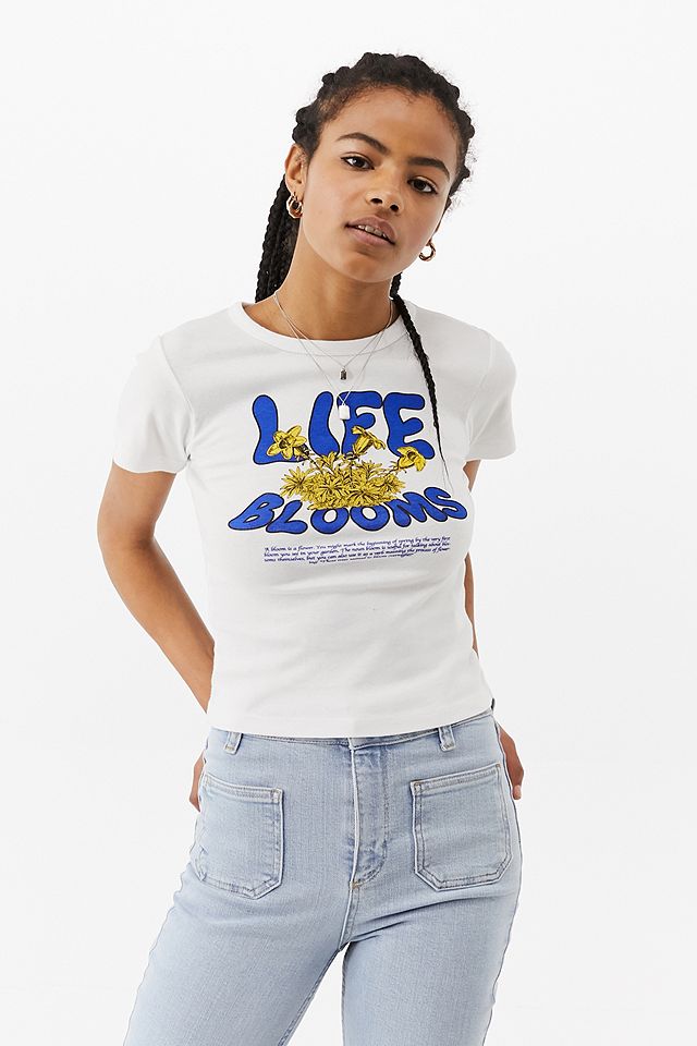 UO Life In Bloom Baby T-Shirt | Urban Outfitters UK