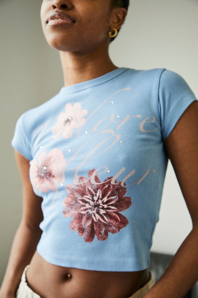 Uo J Adore La Fleur T Shirt Urban Outfitters Uk
