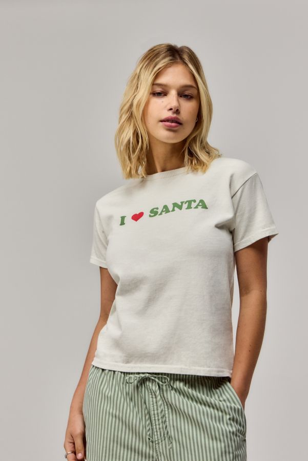 Slide View: 1: UO J'aime Santa T-Shirt Décontracté