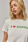 Thumbnail View 3: UO J'aime Santa T-Shirt Décontracté