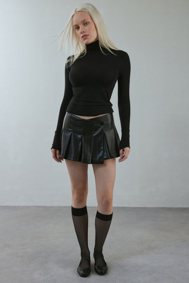 Slide View: 3: BDG Lernkumpel Kunstleder Mini Skort