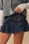 Thumbnail View 2: BDG Rose Denim Mini Kilt 