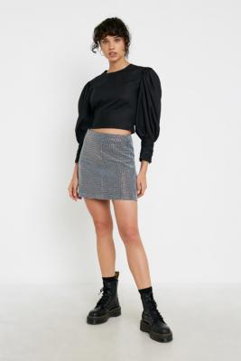 UO Cal Diamante Pelmet Mini Skirt | Urban Outfitters UK