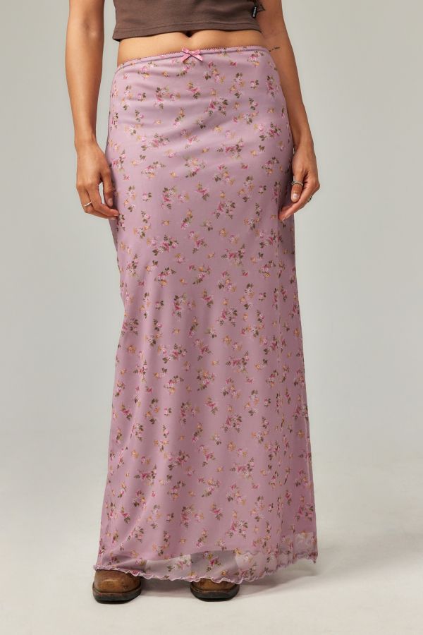 Slide View: 1: UO Floral Maxi Skirt