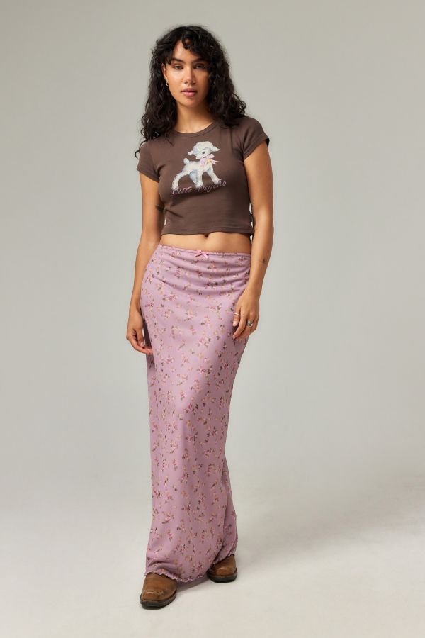 Slide View: 2: UO Floral Maxi Skirt