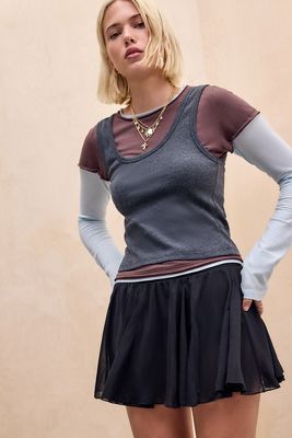 Kimchi Blue Olga Mesh Mini Skirt
