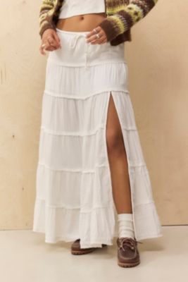 UO Sadie Tiered Maxi Skirt