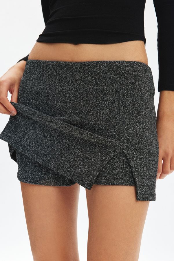 Slide View: 2: UO Grace Sparkle Knit Mini Skort