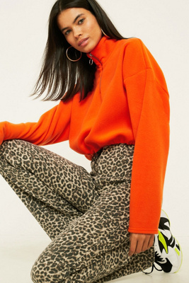 urban outfitters leopard jeans
