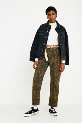 urban outfitters leopard jeans