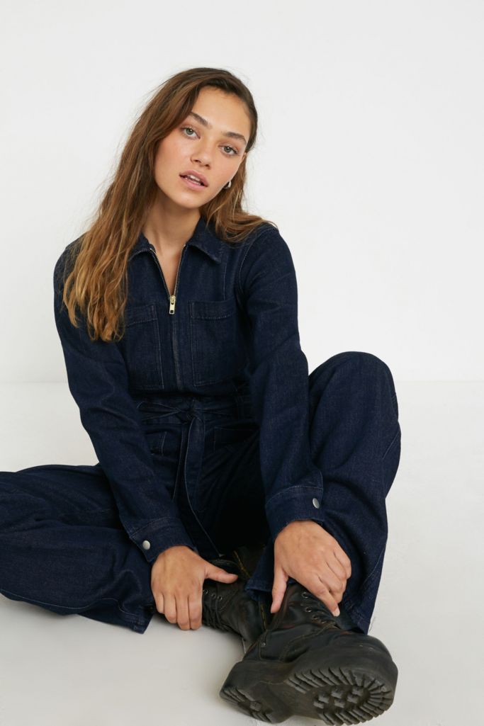 BDG Belted Zip-Through Boilersuit | Urban Outfitters UK
