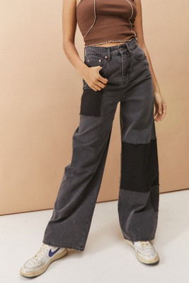 black puddle jeans